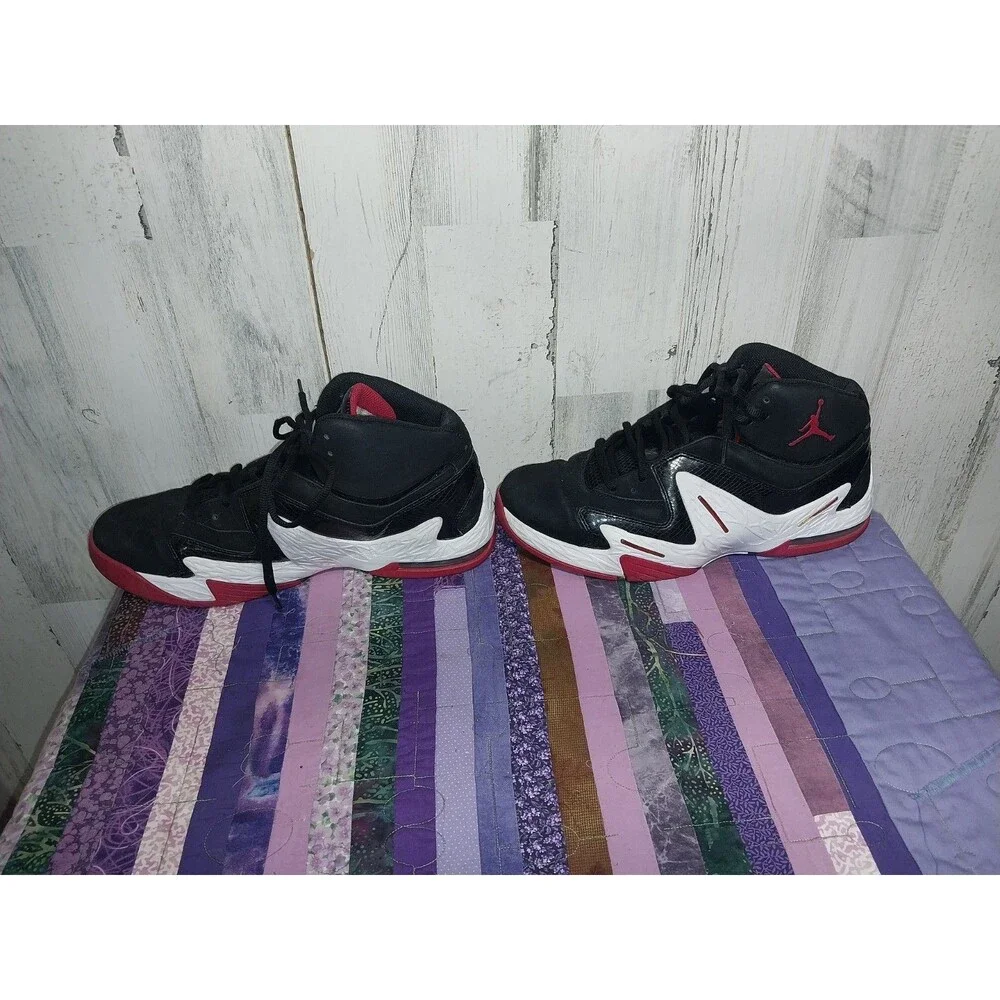 Jordan Alpha 3% Black&Red Men’s Size 13 Basketball High Top Shoes